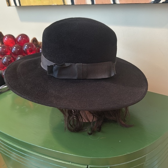 Peter Bettley London 100% black Rabbit fur hat - Picture 2 of 7